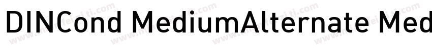 DINCond MediumAlternate Medium字体转换